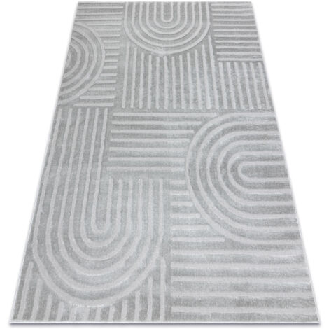 Carpet BALANCE 1918 grey - Geometric, structural, glamour grey 160x220 cm (1/5)