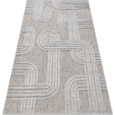 Carpet SANTO SISAL 1001 geometric grey  grey 120x170 cm