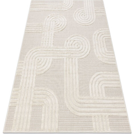 Carpet SANTO SISAL 1001 geometric white white 160x220 cm (1/5)