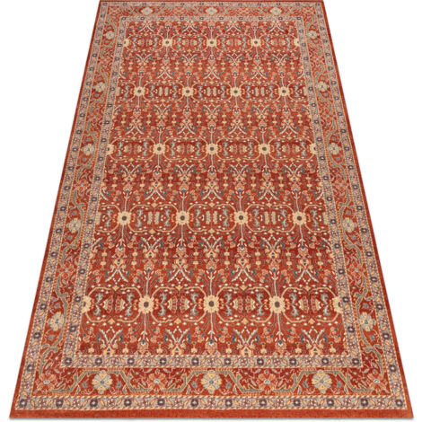 Wool Carpet LEGEND 468 12 GB300 OSTA - Ornament, frame exclusive red / beige red 80x160 cm (1/5)