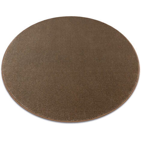 Carpet round SEDUCTION brown 46 soft, durable, bedroom, hotel brown round 150 cm (1/5)