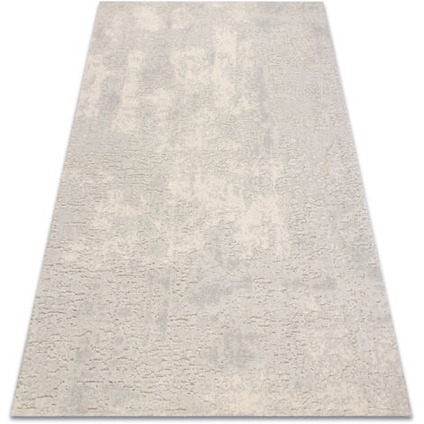 FLUX 461.2.AE120 wool carpet OSTA - Abstraction, structural, loft cream / grey beige 135x200 cm (1/5)