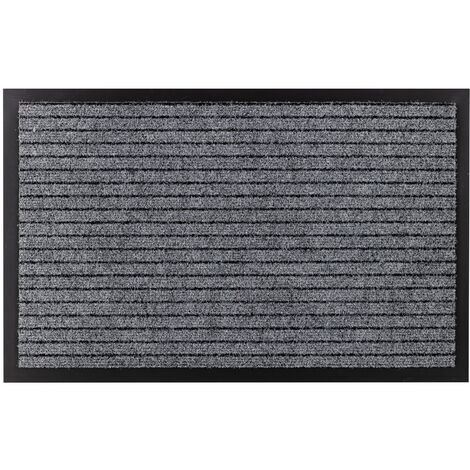 Doormat antislip DURA 2862 outdoor, indoor, gum - grey grey 50x80 cm