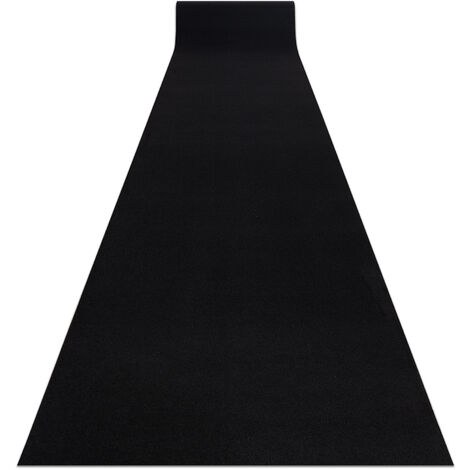 Runner anti-slip RUMBA single colour gum black 70 cm Black 70x130 cm