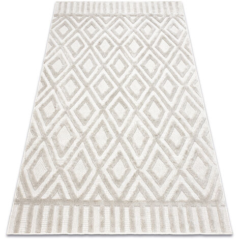 Carpet SANTO SISAL 58377 diamonds, geometric, zigzag beige beige 180x270 cm (1/5)