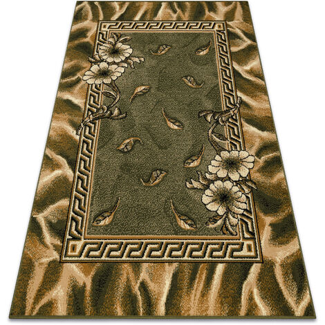Carpet BCF Morad TRIO flowers, leaves classic - olive green green 60x110 cm (1/5)