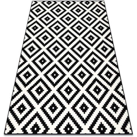 Carpet BCF Morad RUTA Diamonds, geometric - black / cream black 140x200 cm (1/5)