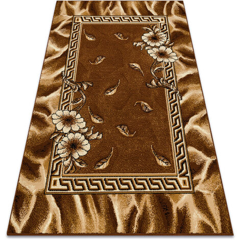 Carpet BCF Morad TRIO flowers, leaves classic - brown brown 140x200 cm (1/5)