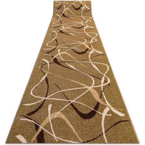 Runner KARMEL HEAT-SET FRYZ CHOCO nut 90 cm brown 90x170 cm (1/5)