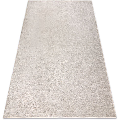 Carpet wall-to-wall  SANTA FE beige 33 plain, flat, one colour beige 150x400 cm (1/5)