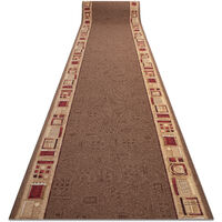 Runner anti-slip JENA brown 80cm brown 80x750 cm