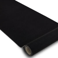 Runner anti-slip RUMBA single colour gum black 70 cm Black 70x120 cm
