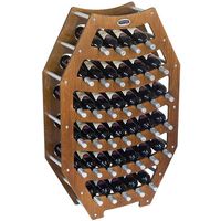 per Cucina Ristorante Bar 40,5 x 33 x 74 cm Dioche Cantinetta Porta Vino Scaffale Vini Colonna in Legno di MDF Metallo Portabottiglie di Vino per 15 Bottiglie 