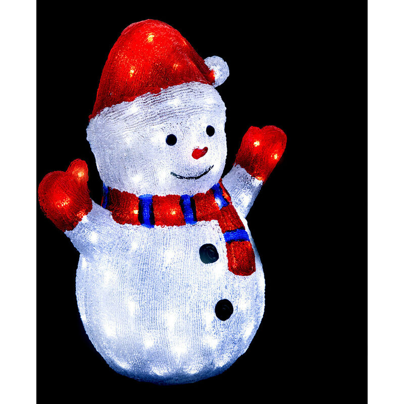 Bonhomme de Neige de Noël illuminées Lumineux Decoration Noël