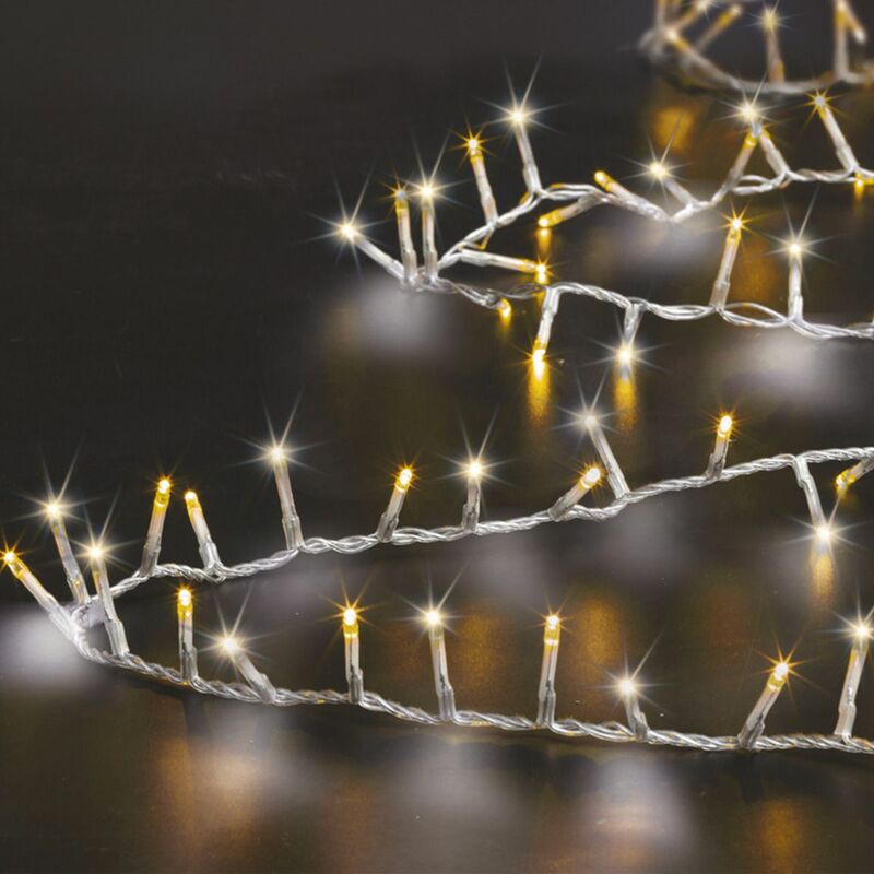Guirlande lumineuse extérieur 10m blanc chaud 100 LED + transfo Feeric  lights & christmas