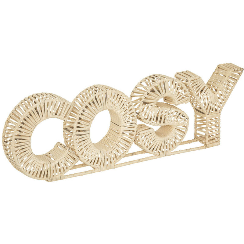 Mot déco COSY en Rotin L 64 cm - Atmosphera