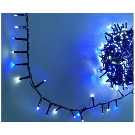 Guirlande Lumineuse Extérieur 18 m 750 LED Blanc & Bleu et 8 jeux de  lumière - Feeric