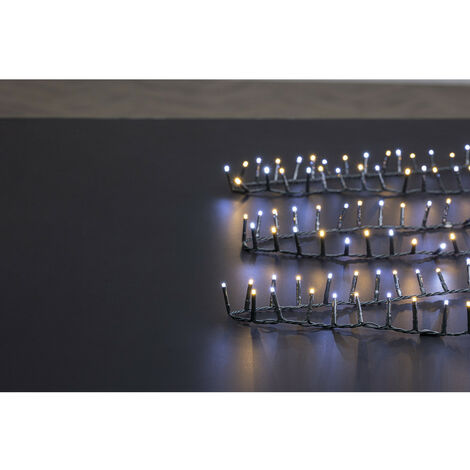Guirlande lumineuse 50m 2000 LED blanc froid & bleu et 8 jeux de