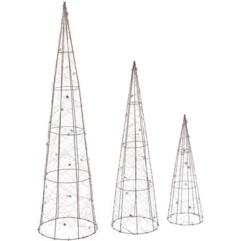 Sapin De Noël Doré En Métal - Déco De Table Ou étagère - 14 Cm - Neuf