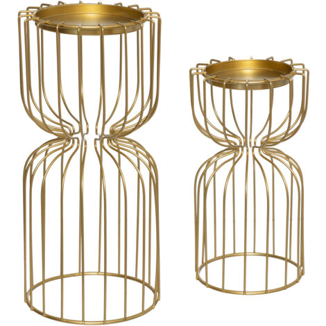 Bougeoirs métal chromé, Nagel, design 60/70 - Acolytes Antique