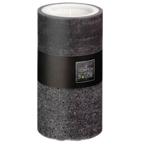 Atmosphera Créateur D'intérieur - Bougie Rustique - Noir - 220g