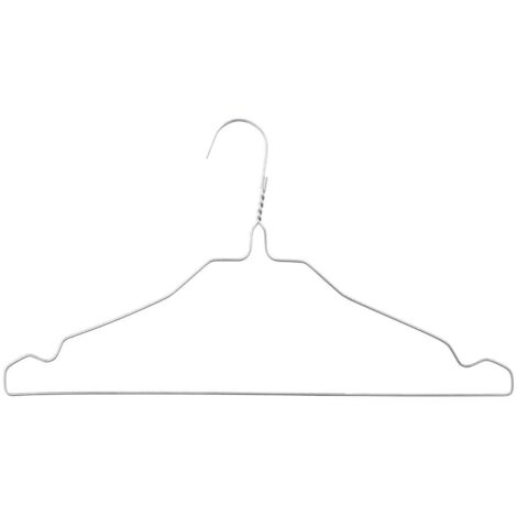 Hangerworld Lot De 20 Cintres Métal Galvanisé 40 Cm – Cintres Solides & Antirouille Pour Vêtements & Vestiaire