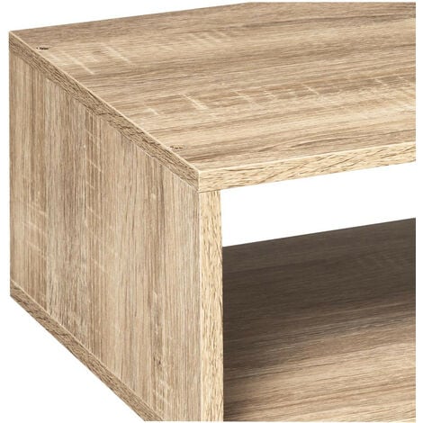 Scaffale rettangolare basso angolare mix n modul effetto rovere naturale - 5five