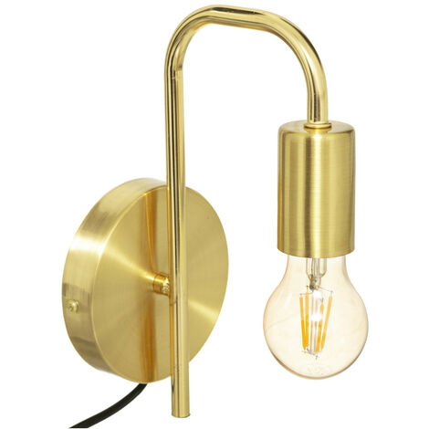 Applique murale Keli métal doré D12cm - Atmosphera créateur d'intérieur