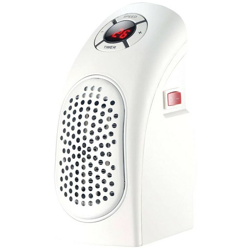 Calefactor eléctrico 2000W pequeño Mini calefactor baño bajo consumo -  Brico Profesional