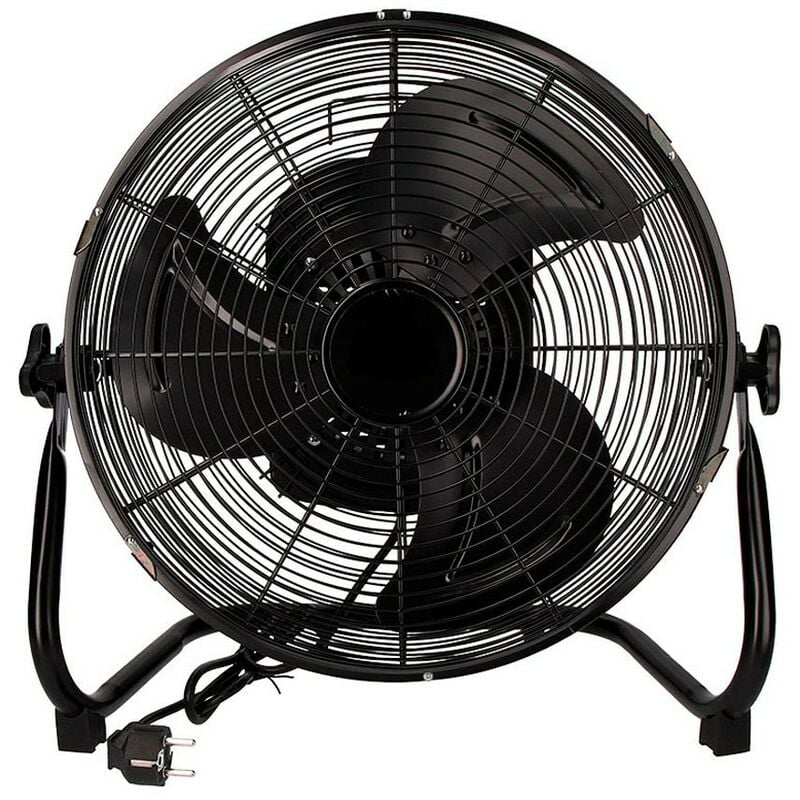 Ventilador industrial de suelo oscilante 70W 45cm Black Series