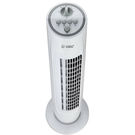 Ventilador torre blanco temporizador 80cm 45w •