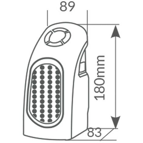 Calefactor Termocerámico de Enchufe 400W