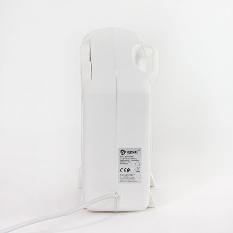 Blanco - Estufa eléctrica de bajo consumo con termoventilador