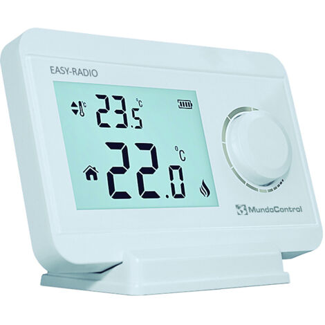 Termostato ambiente digital vía radio (1/2)