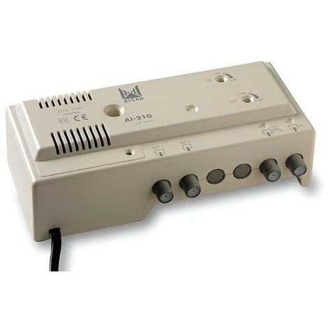 Astrell 011930 - Amplificador de interior con ajuste de ganancia 2 salidas  TV