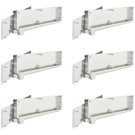 Pack 6 Cajas de preinstalación de aire acondicionado con desagüe bidireccional y sifón