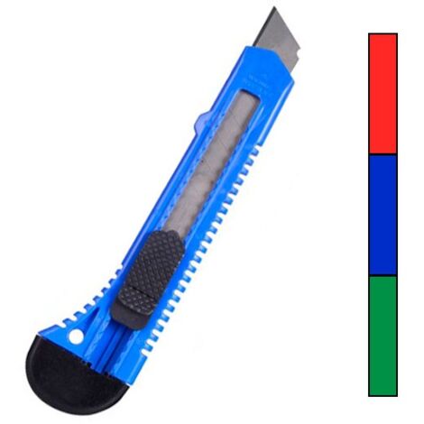 Cuter 18mm Preciso Retract. Bloqueo Seguridad Ergonomico