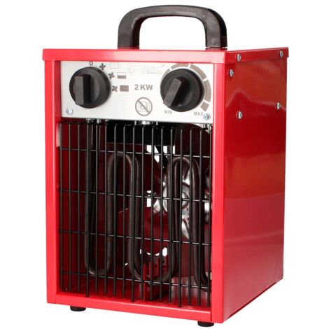 Calefactor Industrial 2000W con Regulador de Potencia y Turbina  Bricoprofesional