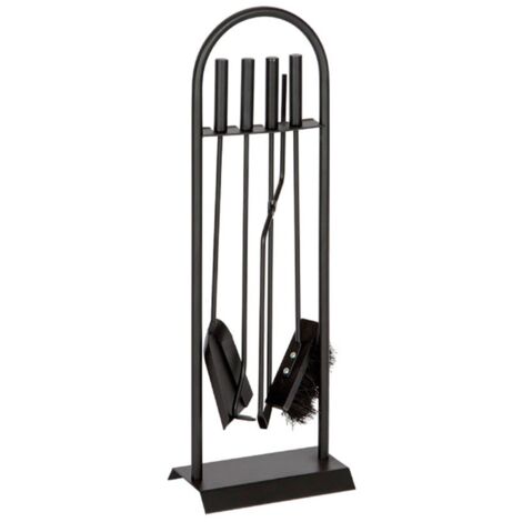 Accesorios chimenea 4 utensilios Atizador chimenea Cepillo limpia chimeneas Pinzas tenaza chimenea Pala chimenea
