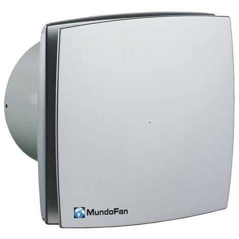 Extractor de baño decorativo plata mate Aludecor-mu Plata 150mm Plata 150mm