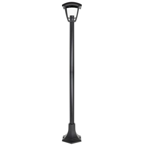 Pilar zoio 1xe27 negro regx17x17cm c/altura regulable ip44