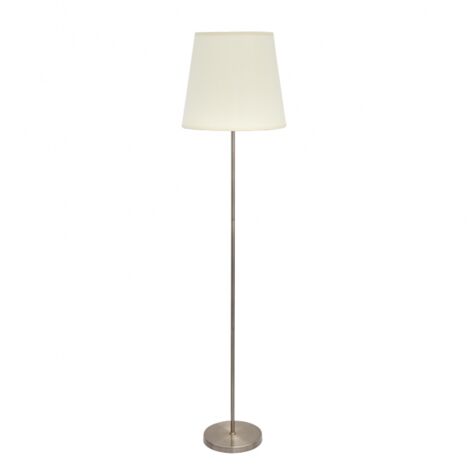 Lampara de Pie Salon Maldivas 1xe27 Cuero/beis 40d FABRILAMP.