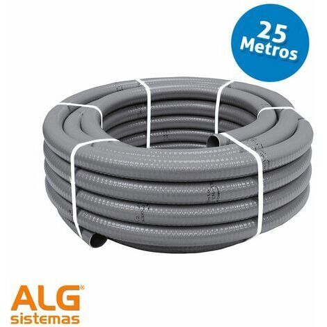 Hidrotubo PVC reforzado para desagüe aire acondicionado Gris Ø26/32 Gris Ø26/32