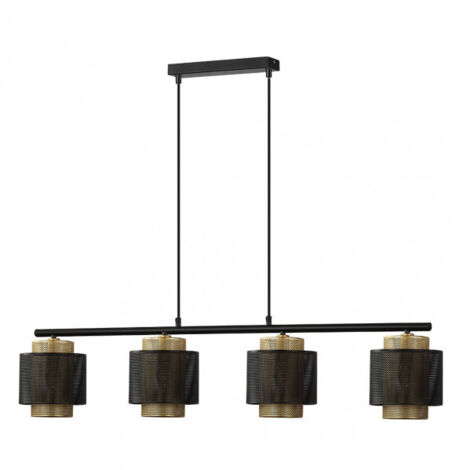 FAB 153354016 Lampara Kyoto 4xe27 Negro/oro Regx106x16 Cm (1/2)