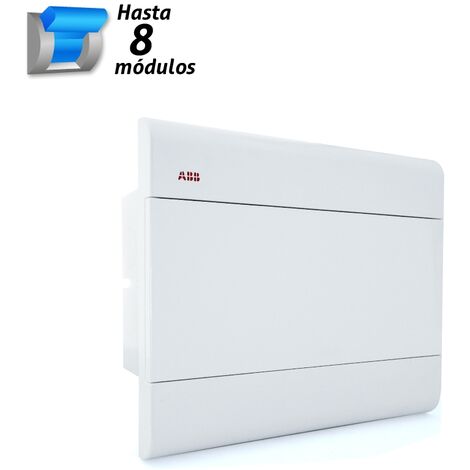 Caja de distribución empotrar 8 módulos ABB