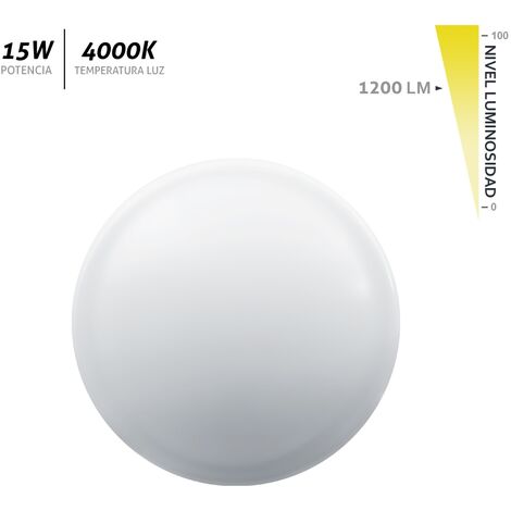 Plafón LED superficie redondo blanco Aventurina 15W 1200Lm (1/2)