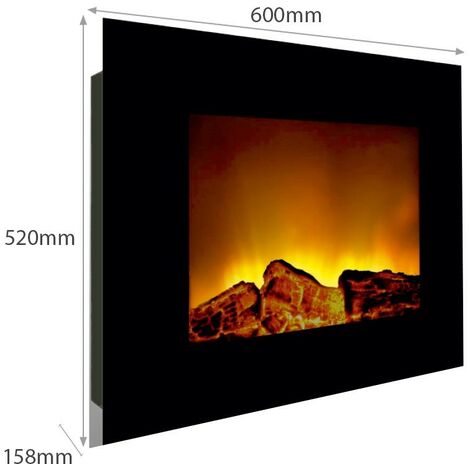 Chimenea eléctrica PARED 1800W