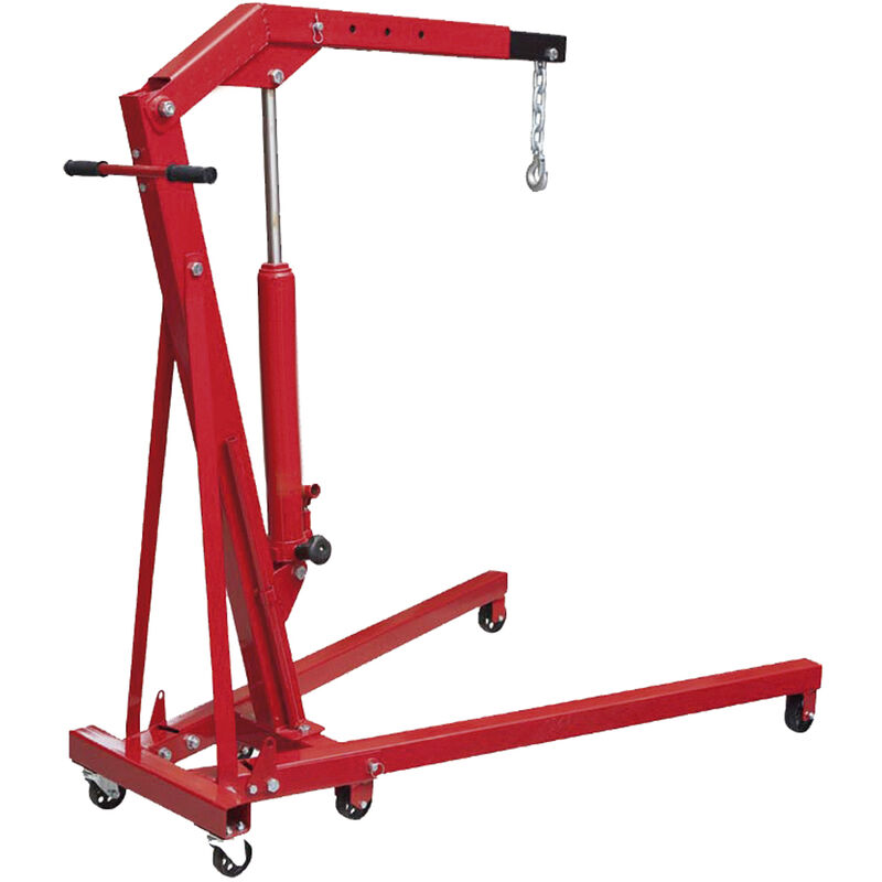 Grúa de taller plegable con brazo regulable en 3 posiciones - Capacidad 500  Kg y 1000 Kg 