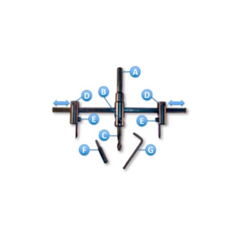 CORTACIRCULOS REGULABLE KIVEC XWY-06K003