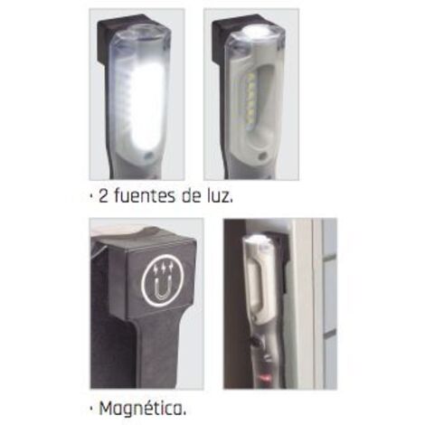 LÁMPARA LED. Compacta con 2 fuentes de luz METALWORKS WL007S (1/4)